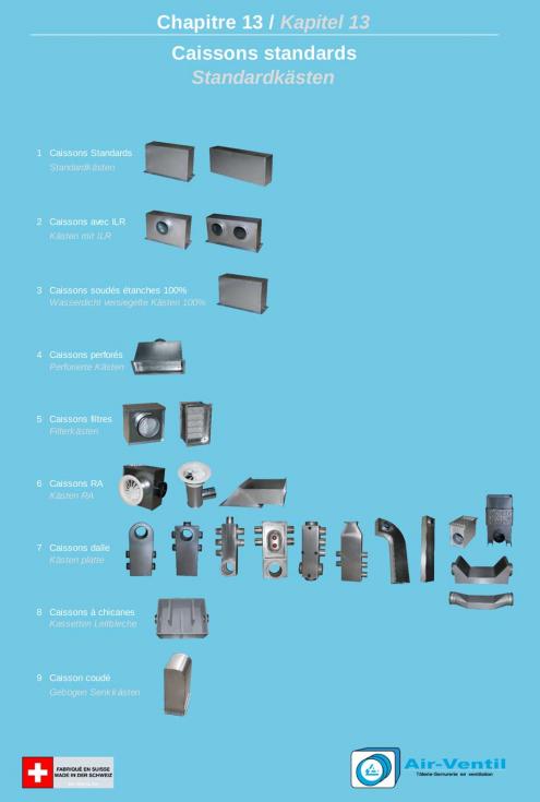 Caissons standards